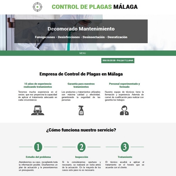 portada web servicios control de plagas en malaga